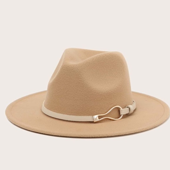 Trendy Belted Fedora Hat Classic Shabby Chic - Picture 2 of 3